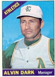 1966 Topps Baseball Cards      433     Alvin Dark MG